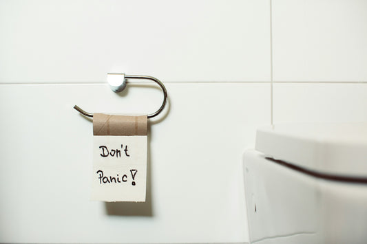 Don't panic toilet paper roll holistic healing uti