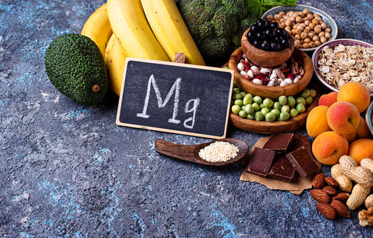 Assortment of Magnesium rich foods for holistic wellness