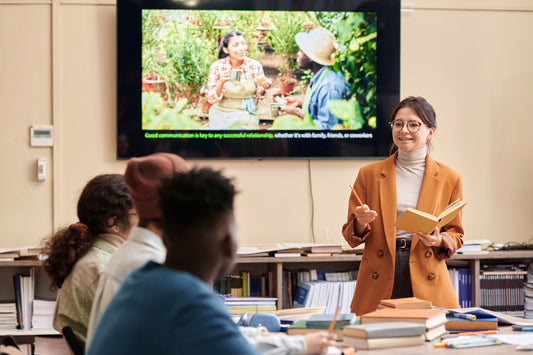 Professor giving educational presentation on CBD